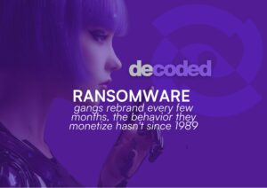 Ransomware gangs rebrand every few months. The behavior they monetize hasn't since 1989.